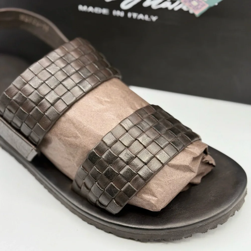 MASSIMO MATTEO WOVEN SLIDE SANDAL (11)‎